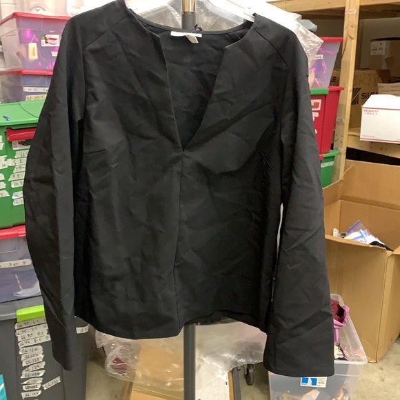 Long Sleeve V-Neck Blouse -74-480 - Picture 5 of 5